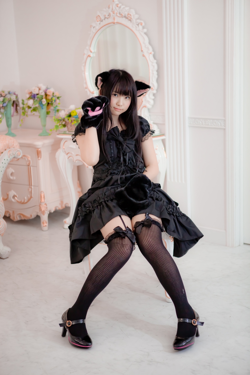 [enako] [enacat black] black silk cat girl(2)